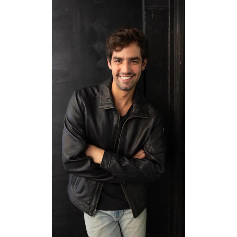 NEW MAURITIUS thees leather jacket in black